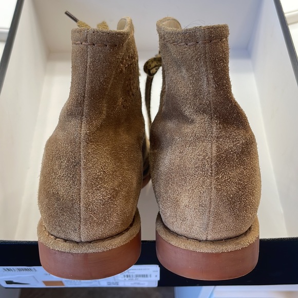 Chanel Suede Calfskin Lace Up Boots - Picture 6 of 9